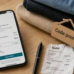 Code promo vinted sur smartphone