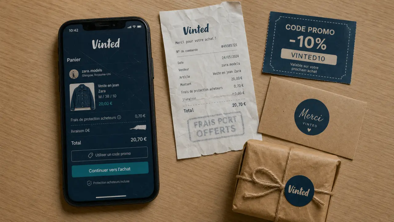Frais de ports gratuits Vinted, livraison 0€