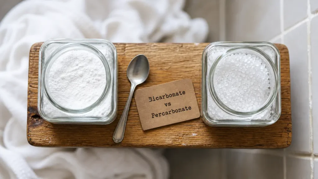 Percarbonate de soude et bicarbonate de soude pour linge : taches et odeurs