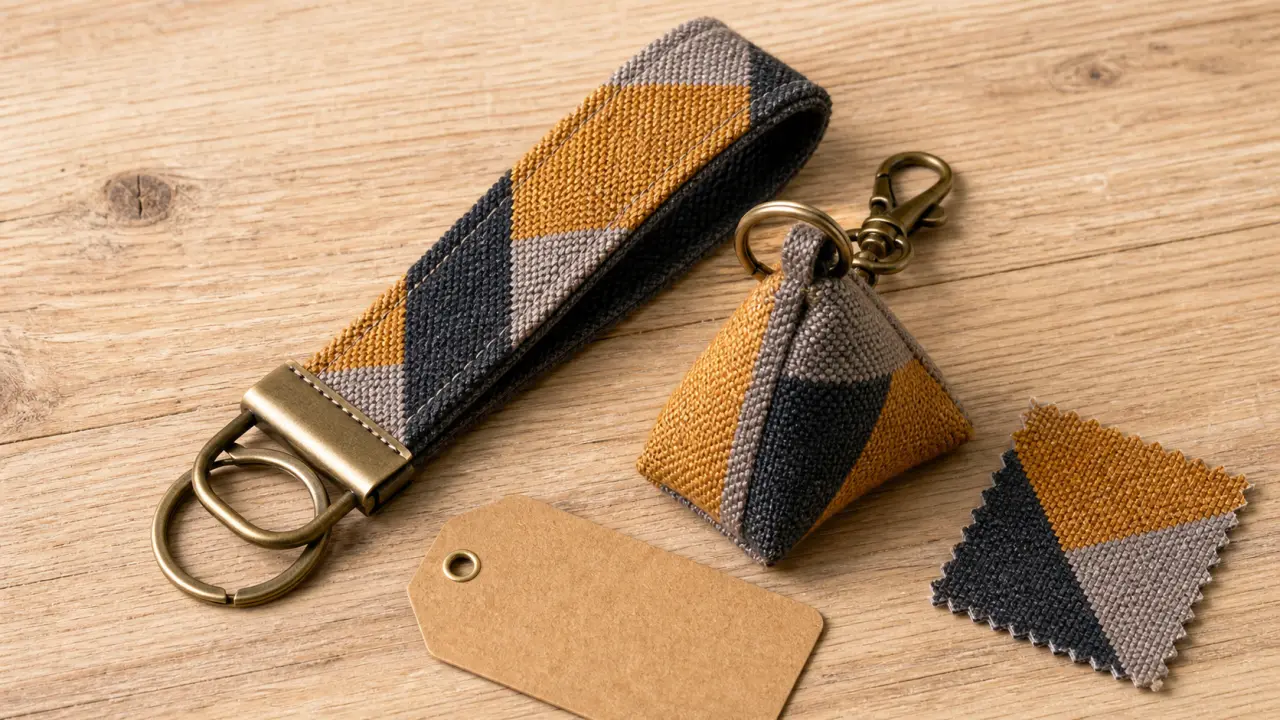 Porte clé en tissu : accessoire durable et outil de communication