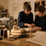 atelier de couture rennes : machine à coudre dans l’atelier