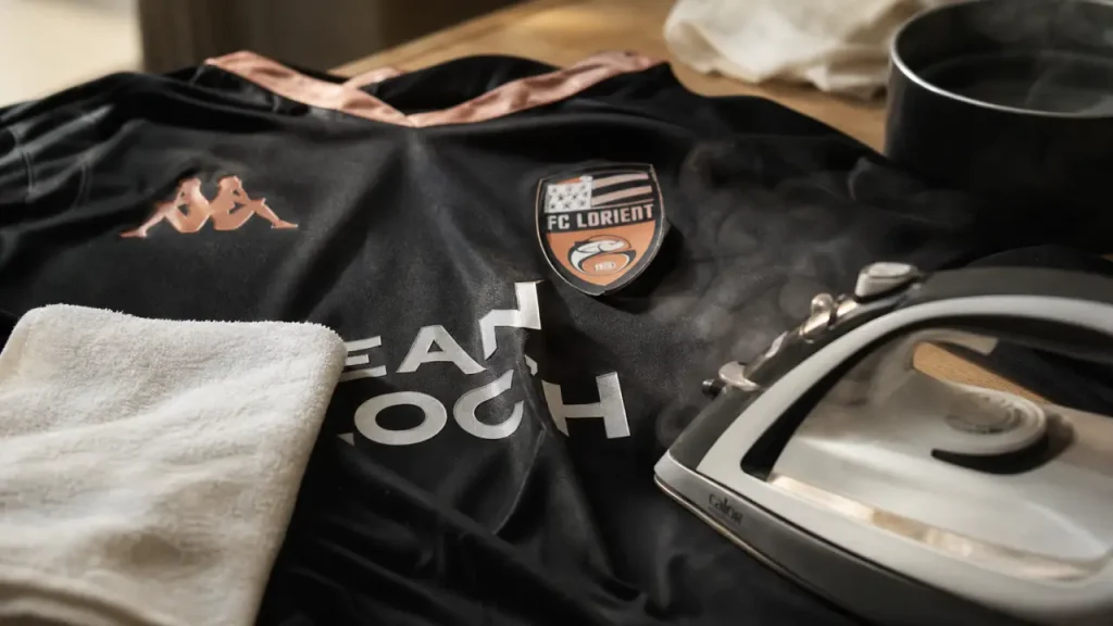 Comment enlever un flocage sur un maillot : vapeur et patte-mouille, flocage retiré sans abîmer le tissu