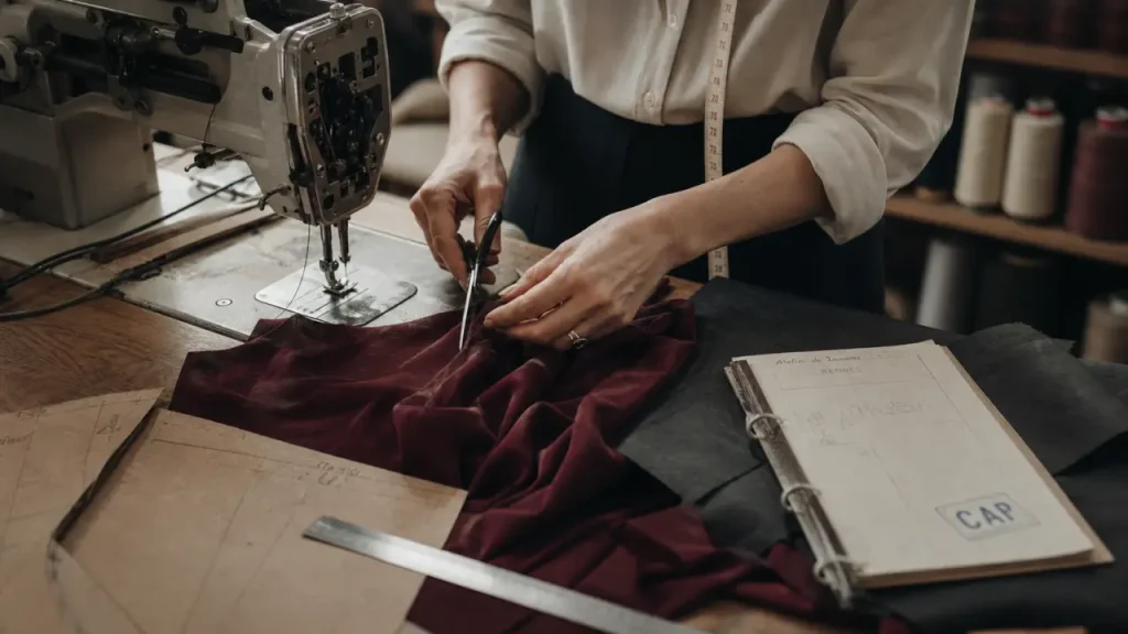 Formation couture Rennes : atelier couture CAP, patronage et ajustement de patron