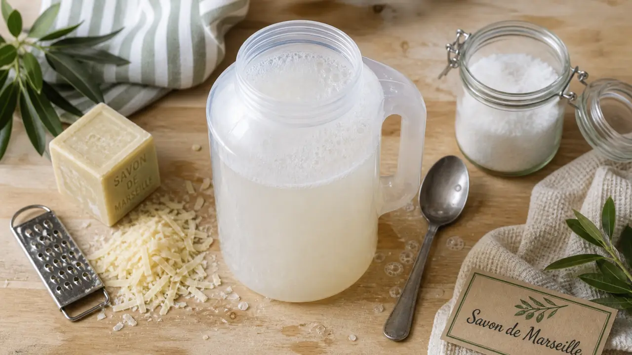 Lessive savon de marseille : recette 30 g pour 1 L, erreurs à éviter