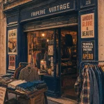look vintage friperie Lyon, boutique au 8 quai de Bondy