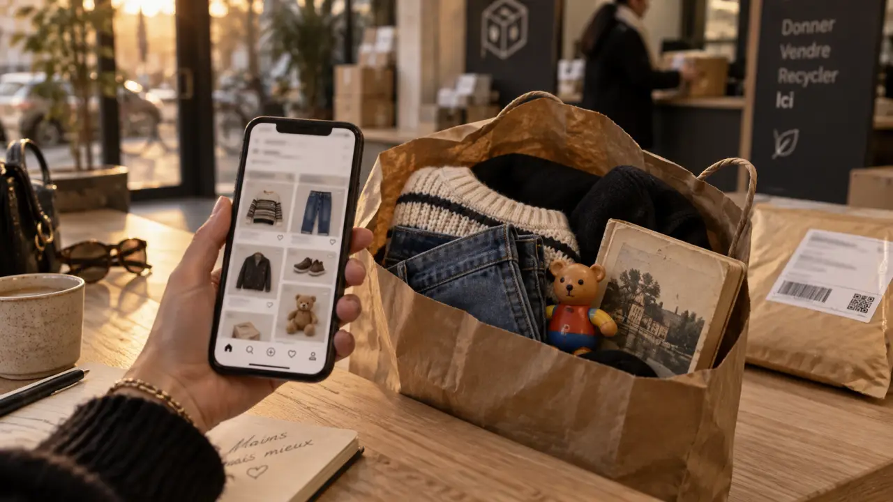 Application seconde main sur smartphone, achats et budget, sécurité
