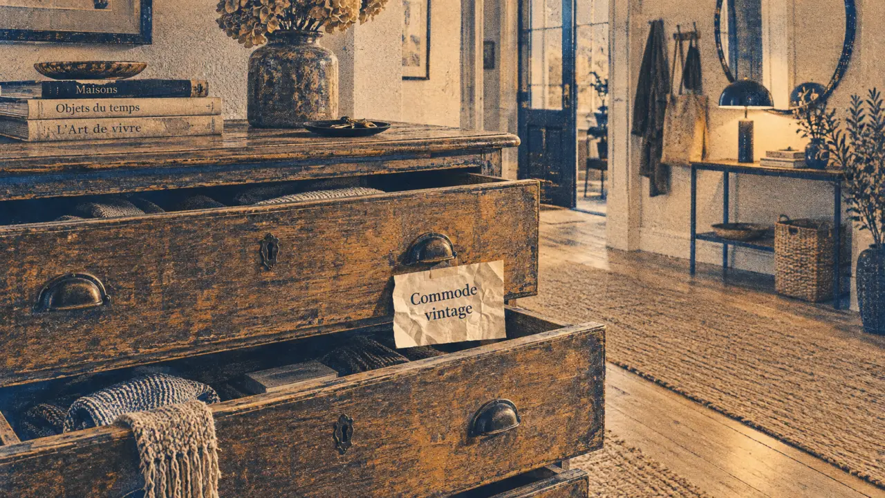 Commode seconde main : état et dimensions, livraison